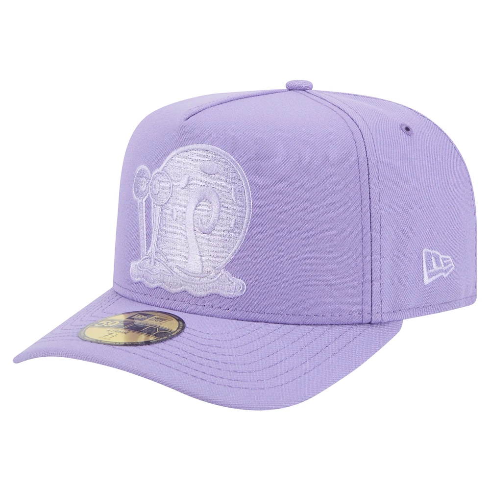 Men's New Era Purple SpongeBob SquarePants A-Frame 59FIFTY Fitted Hat
