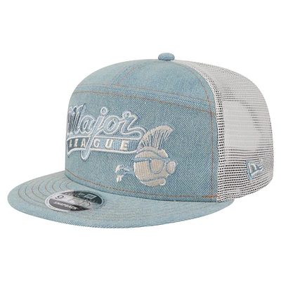 Men's New Era Denim Major League Denim 9FIFTY Snapback Hat