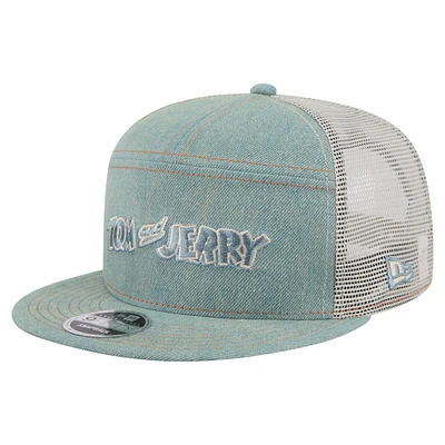 Men's New Era Denim Tom and Jerry Denim 9FIFTY Snapback Hat