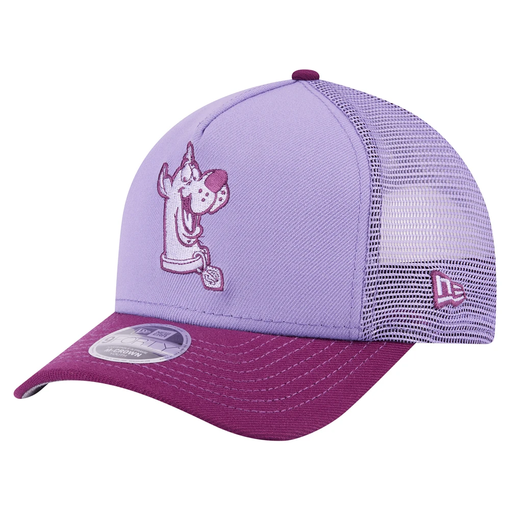 Youth New Era Purple Scooby-Doo Tonal 9FORTY Adjustable Trucker Hat