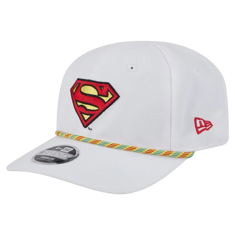 Youth New Era White Superman Multi Rope 9SEVENTY Stretch-Snap Hat