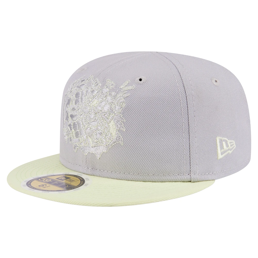 Youth New Era Gray/Light Green Teenage Mutant Ninja Turtles Two-Tone Color Pack 59FIFTY Fitted Hat