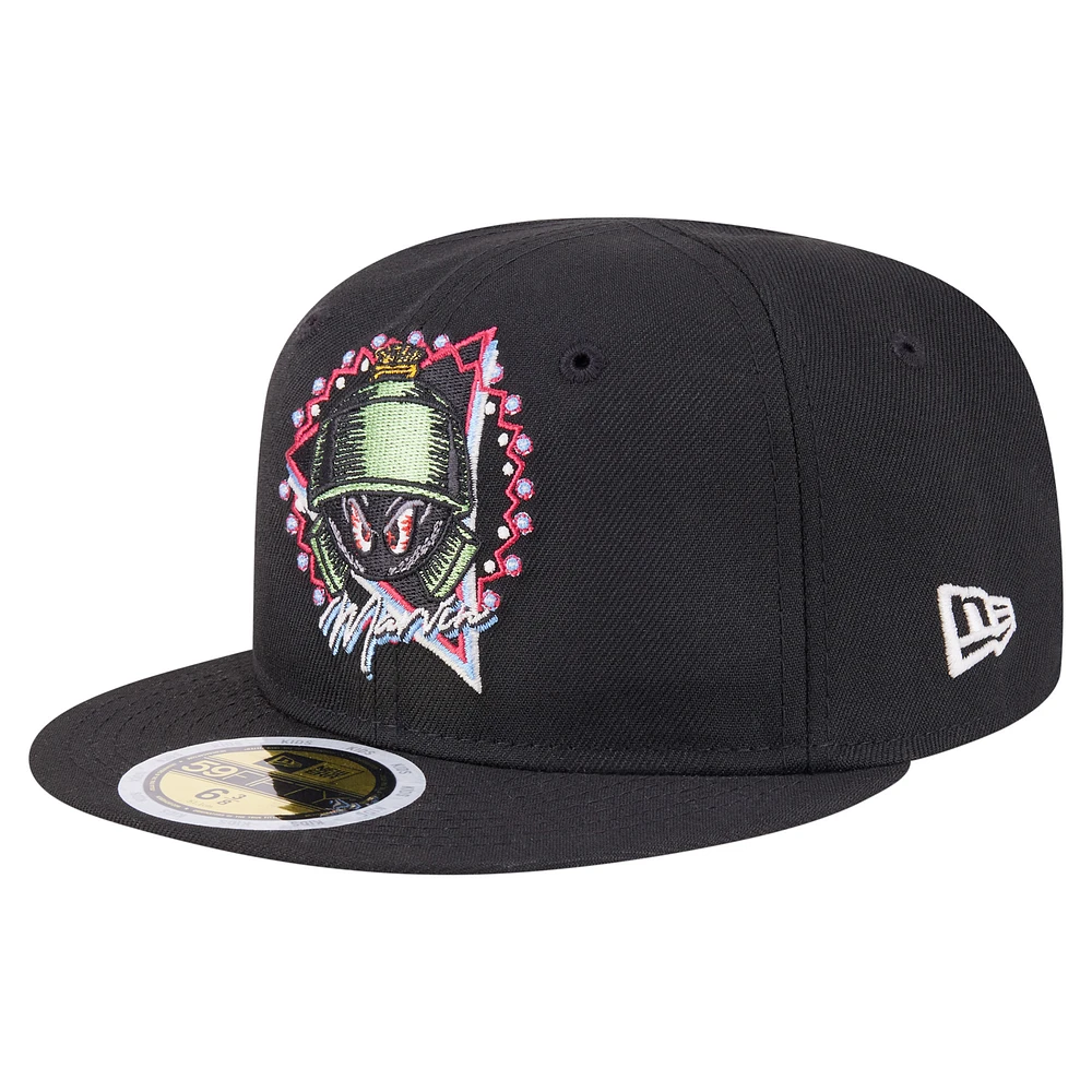 Youth New Era Black Looney Tunes Neon 59FIFTY Fitted Hat