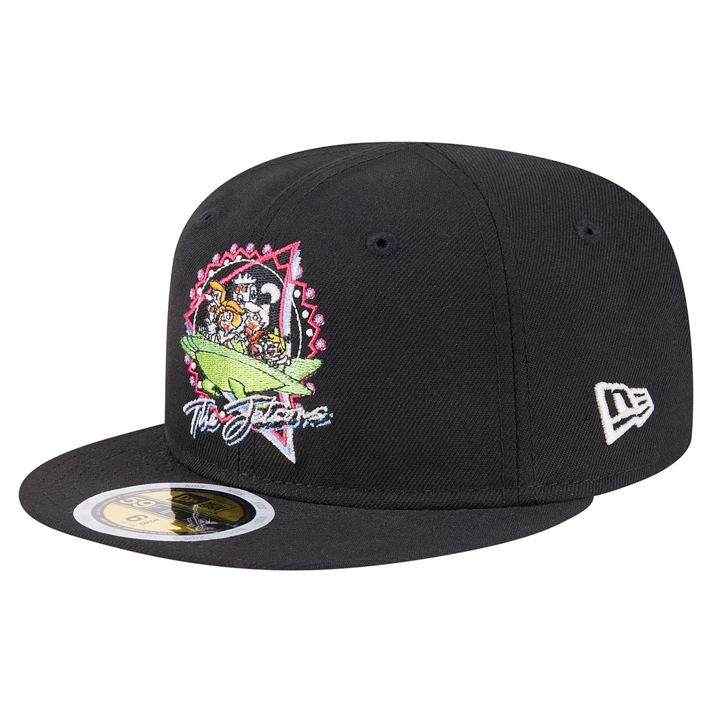 Youth New Era Black The Jetsons Neon 59FIFTY Fitted Hat