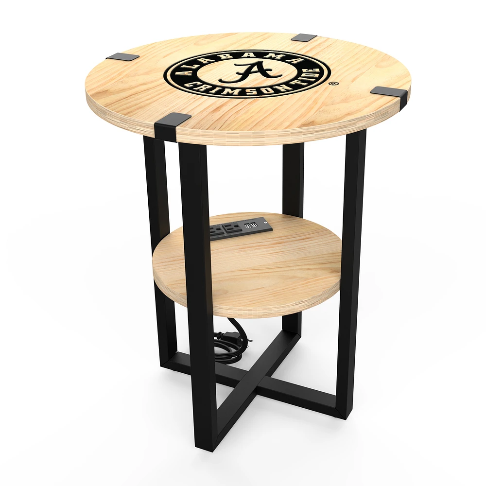 Alabama Crimson Tide 18" Side Table with Charger