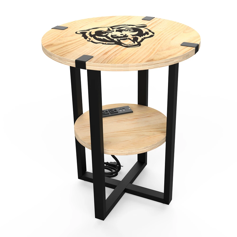 Chicago Bears 18" Side Table with Charger