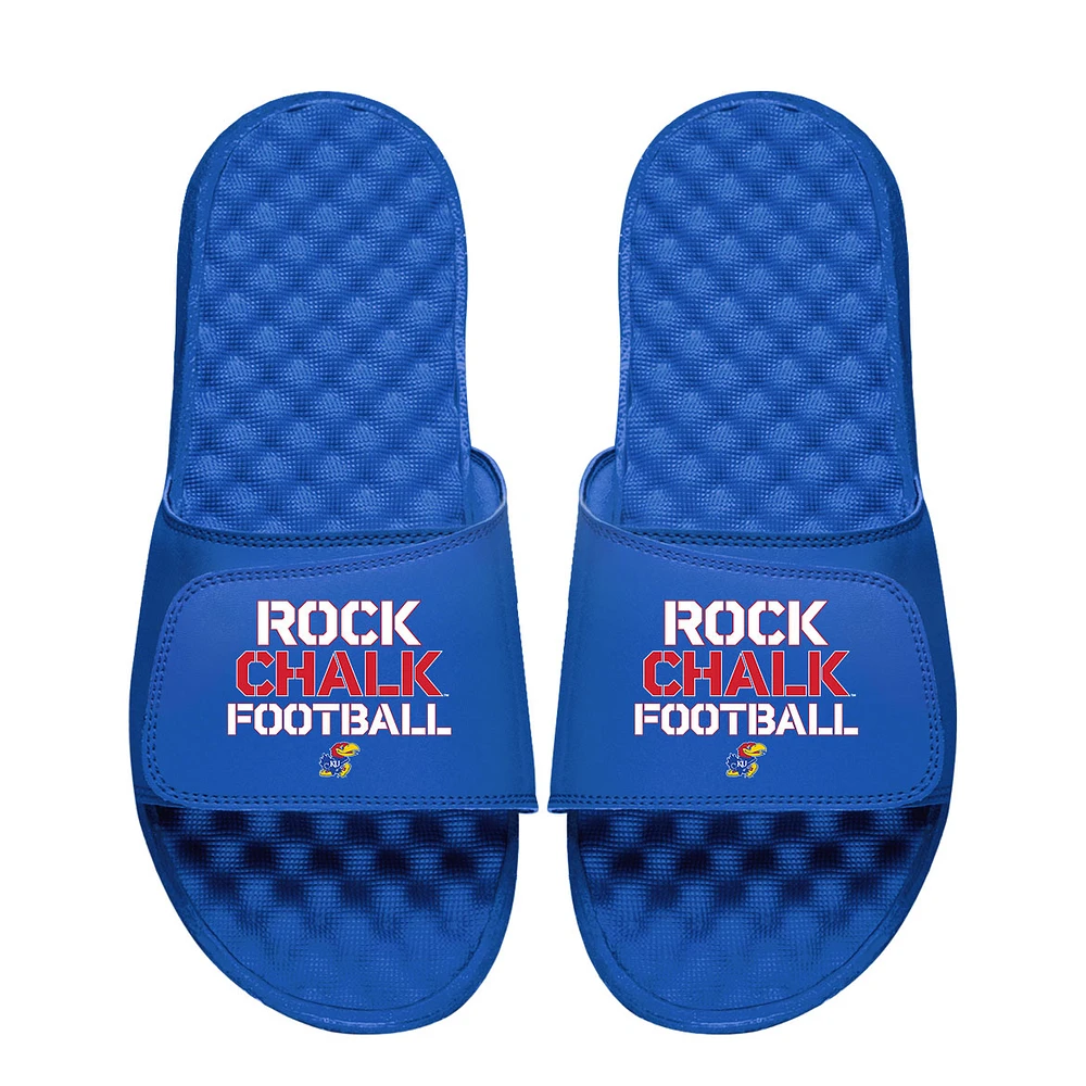 Unisex ISlide Royal Kansas Jayhawks Team Saying Slide Sandals