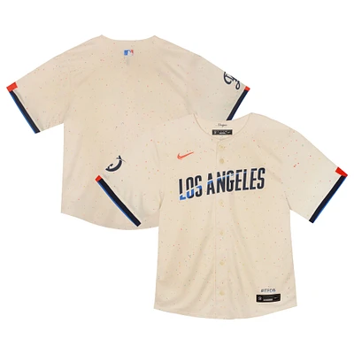 Toddler Nike Cream Los Angeles Dodgers City Connect Team Limited Jersey