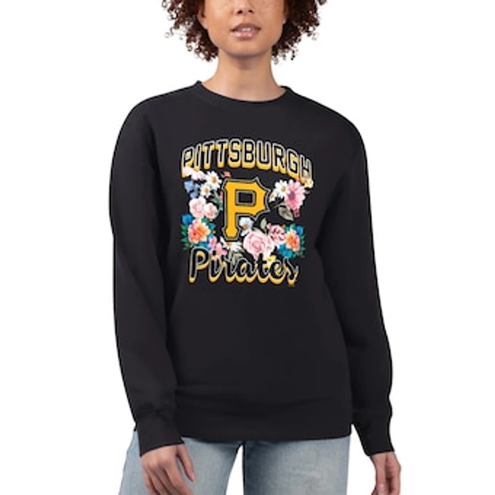 Women's G-III 4Her by Carl Banks Pittsburgh Pirates Flowers Graphic Pullover Sweatshirt