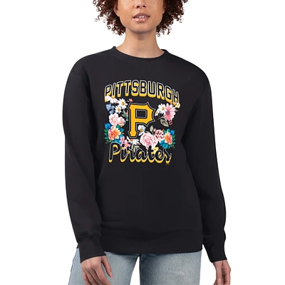 Women's G-III 4Her by Carl Banks Pittsburgh Pirates Flowers Graphic Pullover Sweatshirt