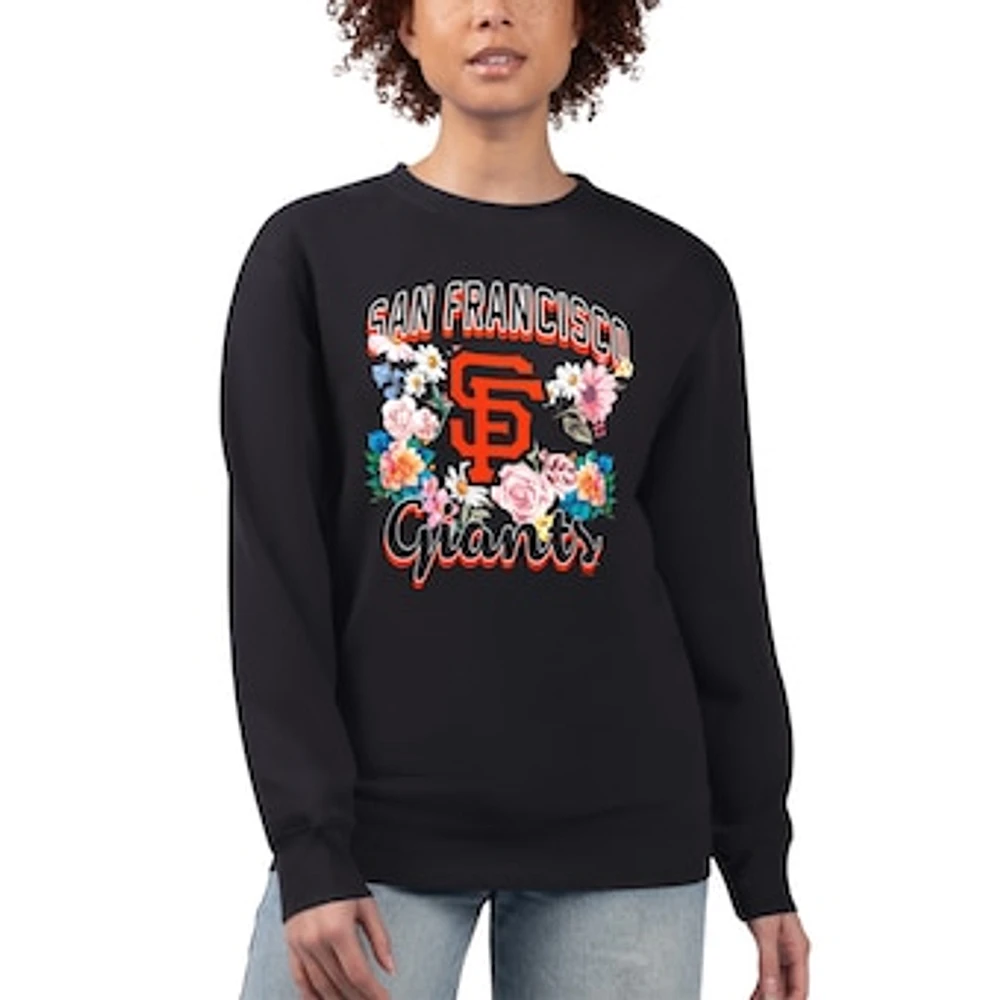 Women's G-III 4Her by Carl Banks San Francisco Giants Flowers Graphic Pullover Sweatshirt