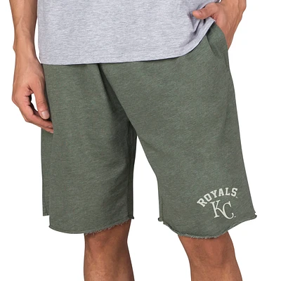 Men's Concepts Sport Green Kansas City Royals Mainstream Tri-Blend Shorts