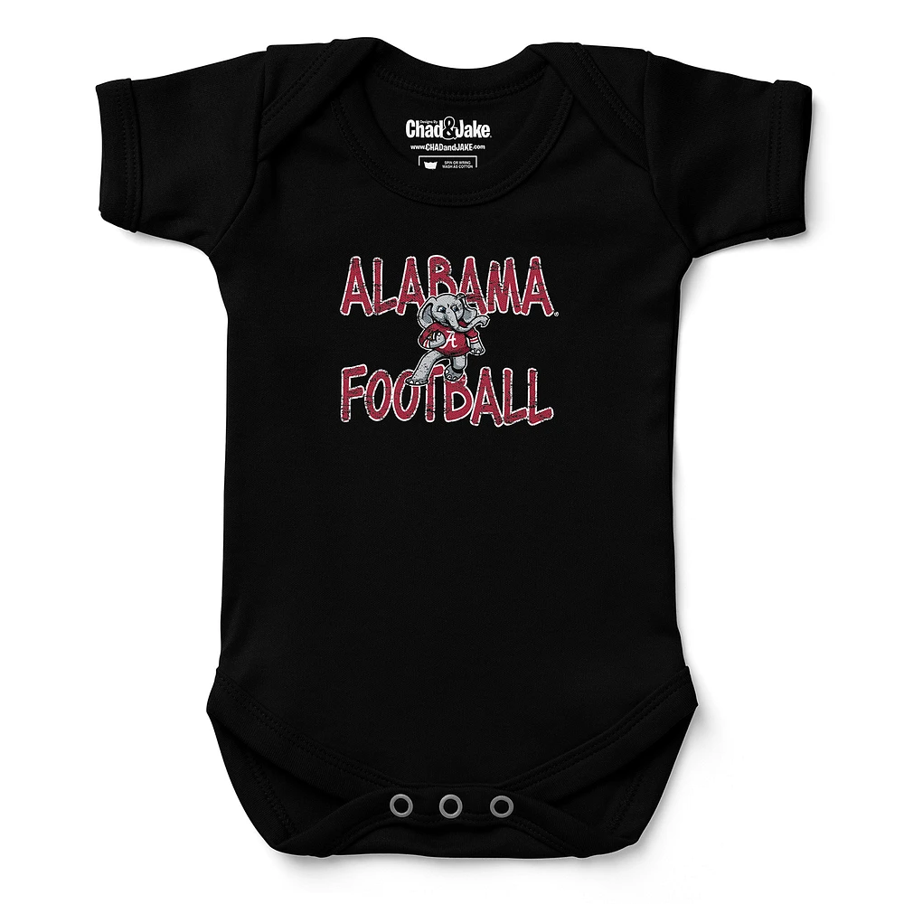Infant Chad & Jake Black Alabama Crimson Tide Football Hyper Local Bodysuit