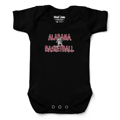 Infant Chad & Jake Black Alabama Crimson Tide Basketball Hyper Local Bodysuit