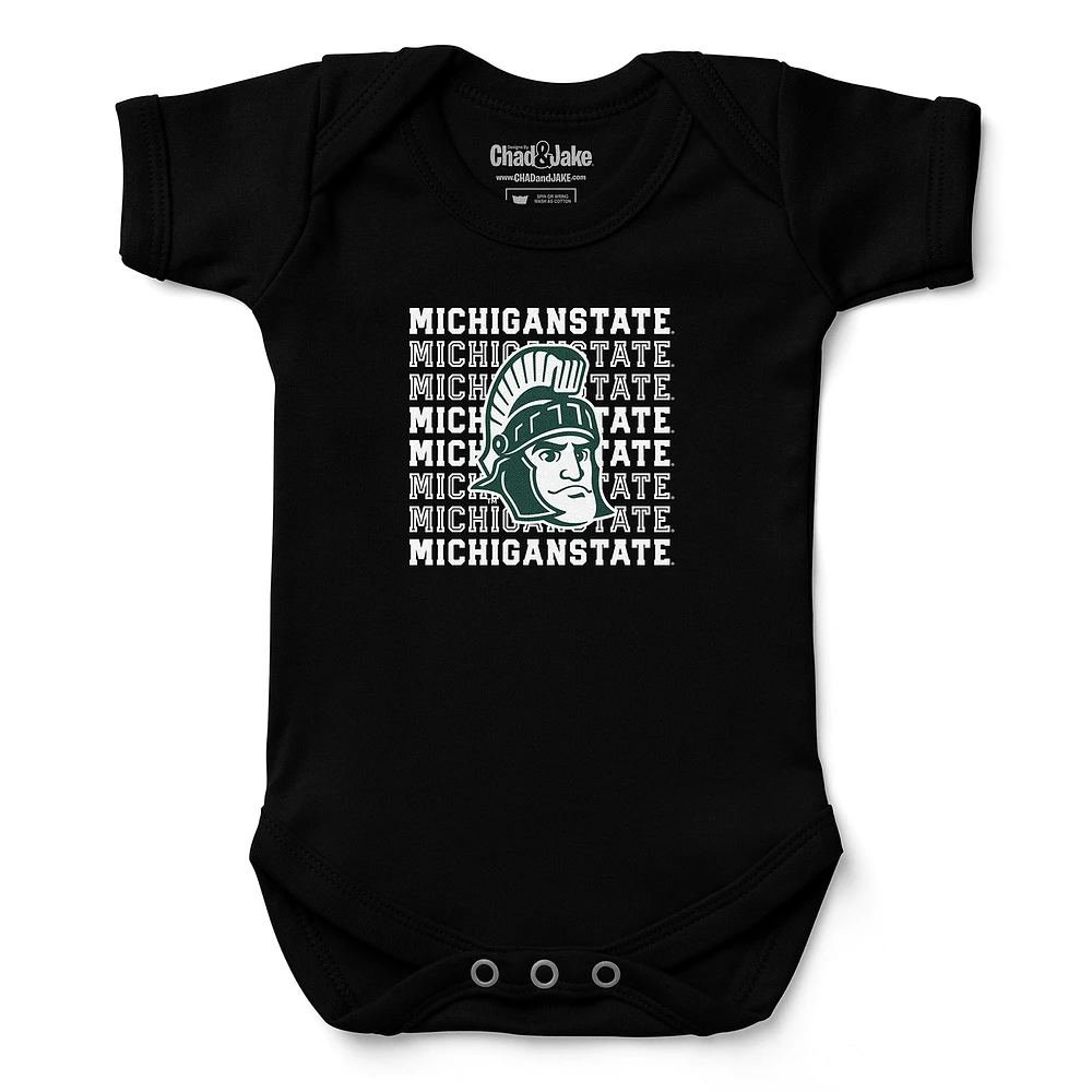 Infant Chad & Jake Michigan State Spartans Retro Bodysuit
