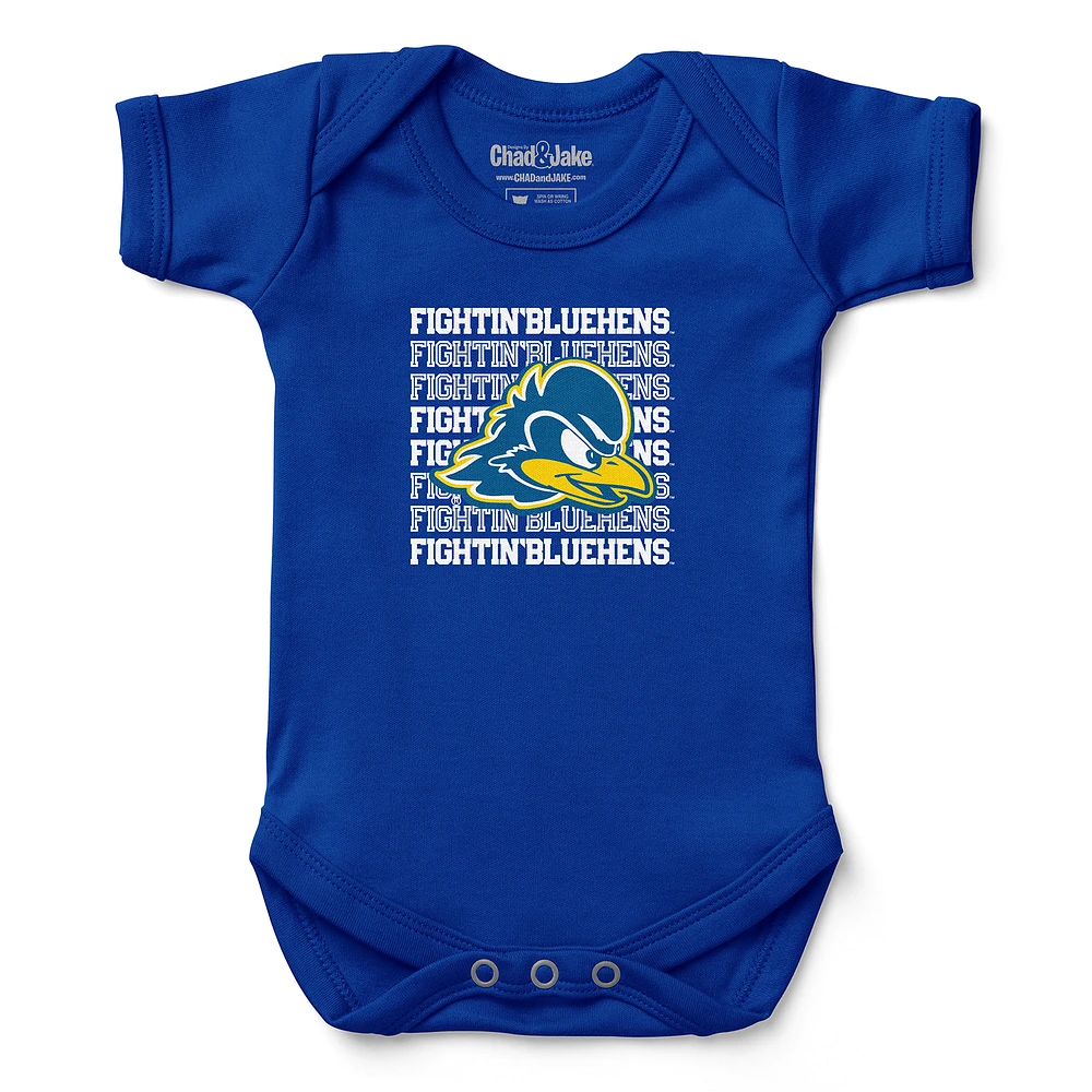 Infant Chad & Jake Royal Delaware Fightin' Blue Hens Retro Bodysuit