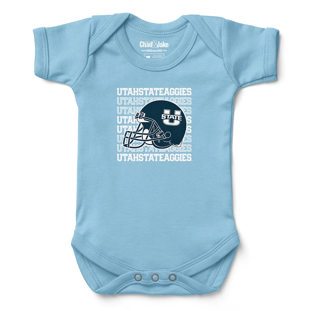 Infant Chad & Jake Light Utah State Aggies Retro Bodysuit