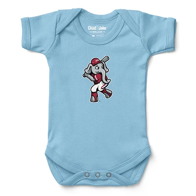 Infant Chad & Jake Light Blue Alabama Crimson Tide Baseball Bodysuit
