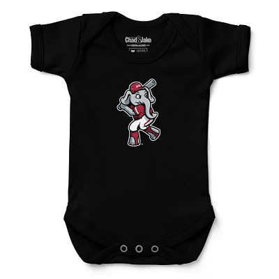 Infant Chad & Jake Black Alabama Crimson Tide Baseball Bodysuit