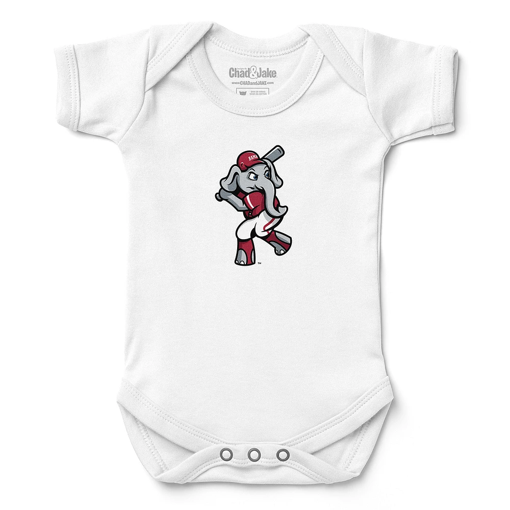 Infant Chad & Jake White Alabama Crimson Tide Baseball Bodysuit