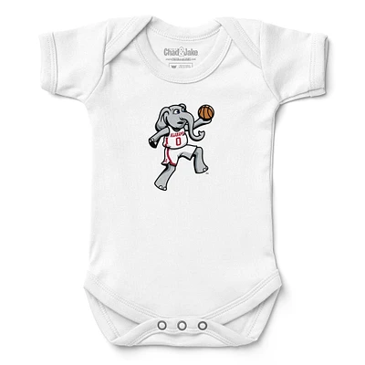 Infant Chad & Jake White Alabama Crimson Tide Basketball Bodysuit