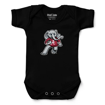 Infant Chad & Jake Black Alabama Crimson Tide Football Bodysuit