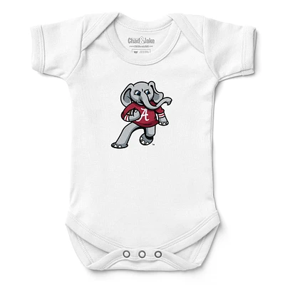 Infant Chad & Jake White Alabama Crimson Tide Football Bodysuit