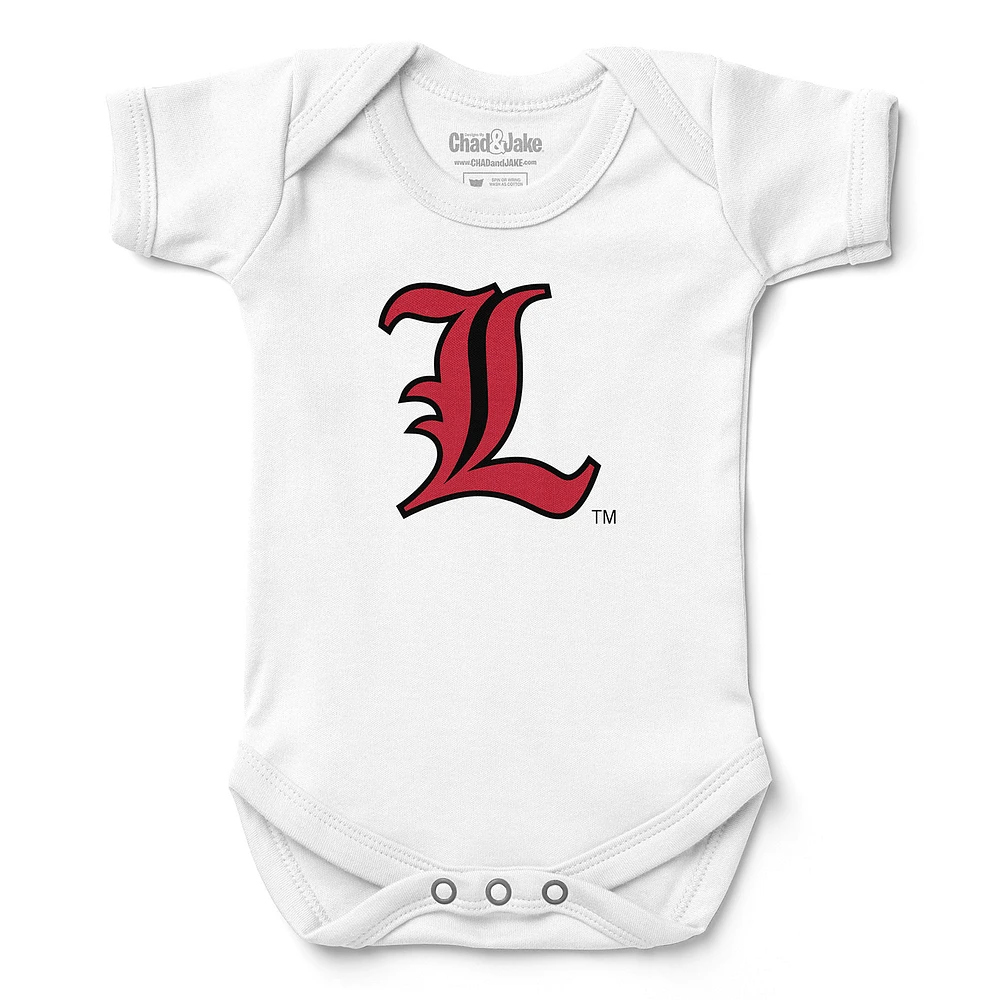 Infant Chad & Jake White Louisville Cardinals Bodysuit