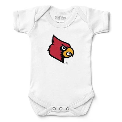 Infant Chad & Jake White Louisville Cardinals Bodysuit
