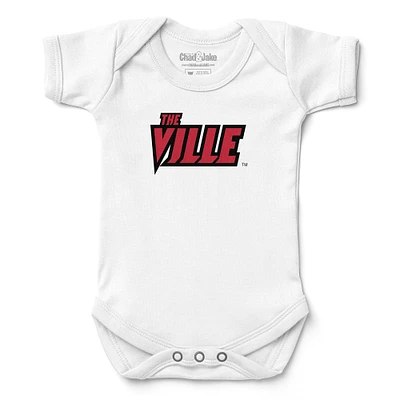 Infant Chad & Jake White Louisville Cardinals Bodysuit