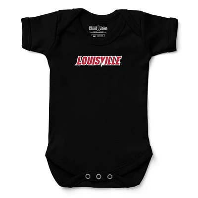 Infant Chad & Jake Black Louisville Cardinals Bodysuit