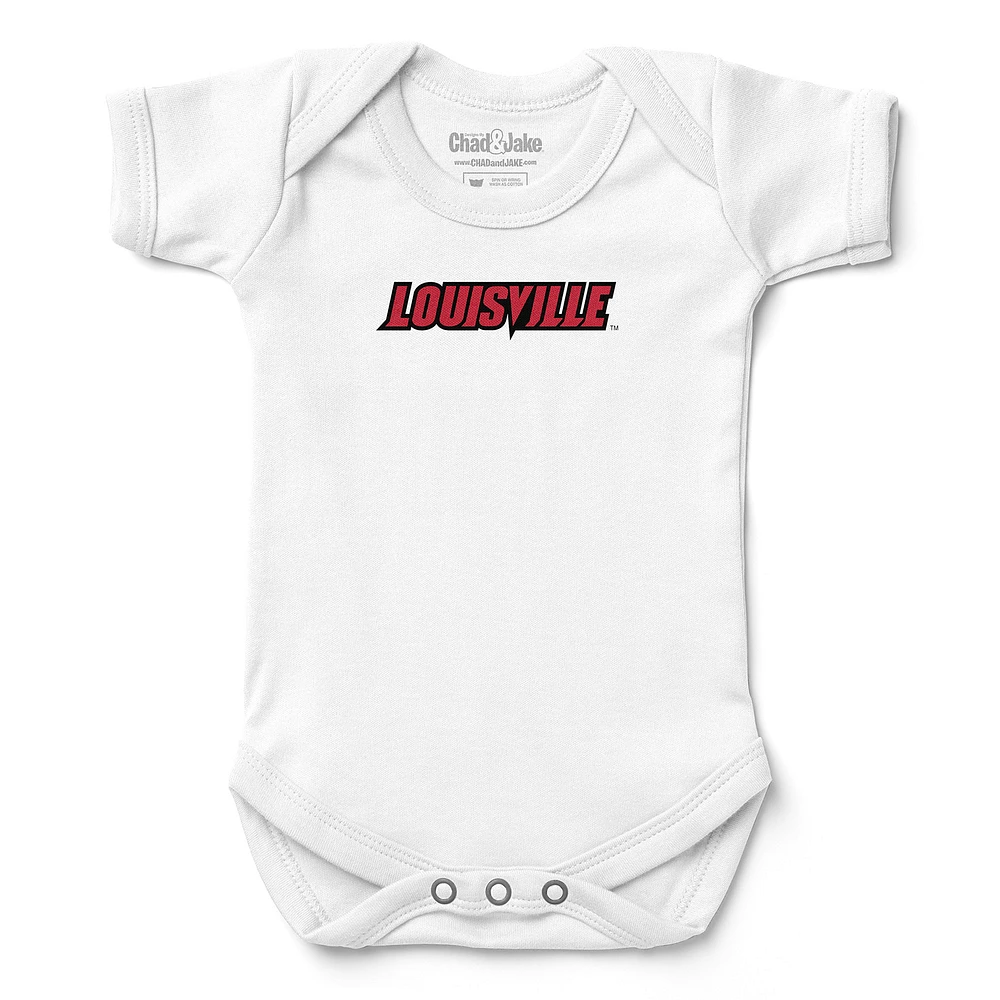 Infant Chad & Jake White Louisville Cardinals Bodysuit