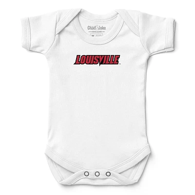 Infant Chad & Jake White Louisville Cardinals Bodysuit