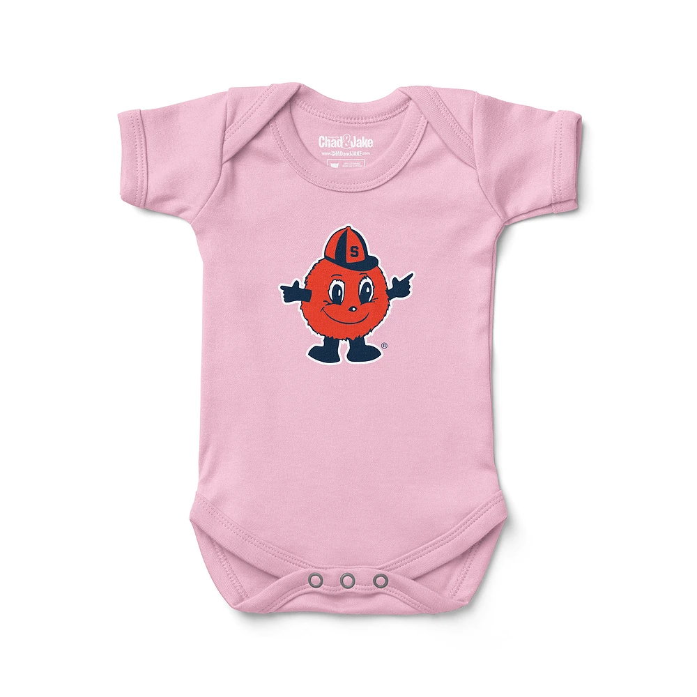 Infant Chad & Jake Light Pink Syracuse Orange Bodysuit