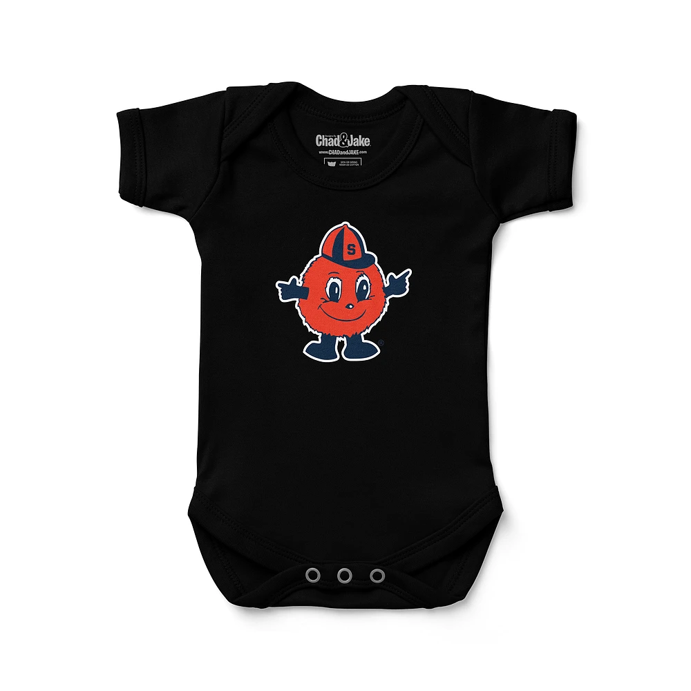 Infant Chad & Jake Black Syracuse Orange Bodysuit