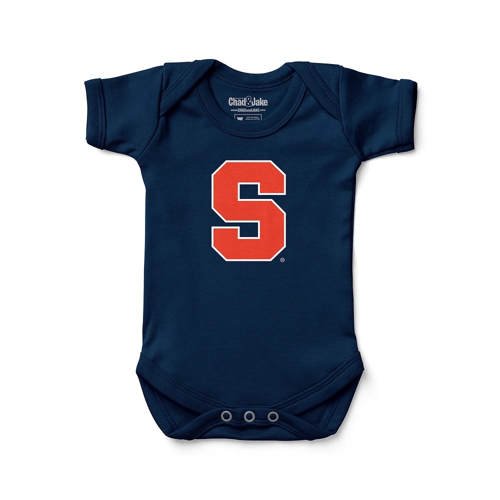 Infant Chad & Jake Navy Syracuse Orange Bodysuit