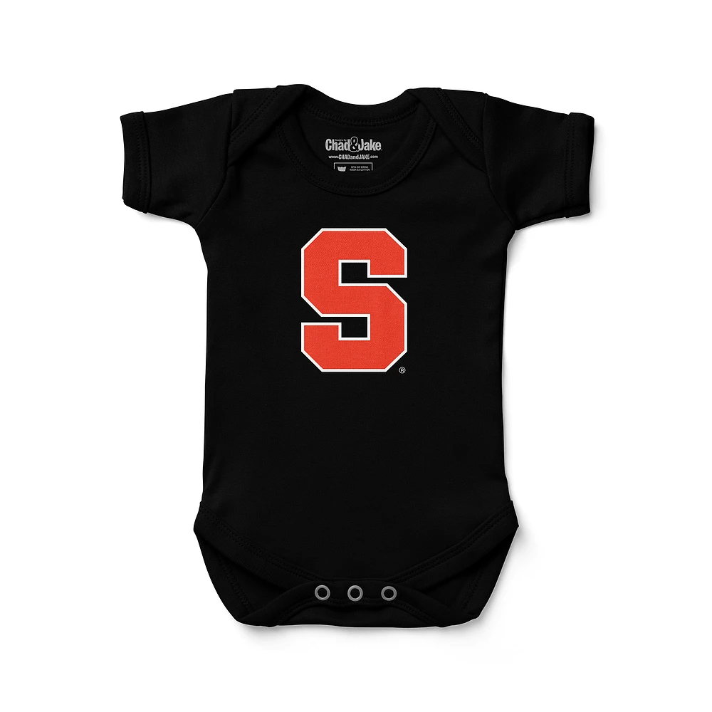 Infant Chad & Jake Black Syracuse Orange Bodysuit