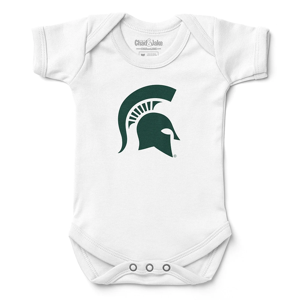 Infant Chad & Jake White Michigan State Spartans Bodysuit
