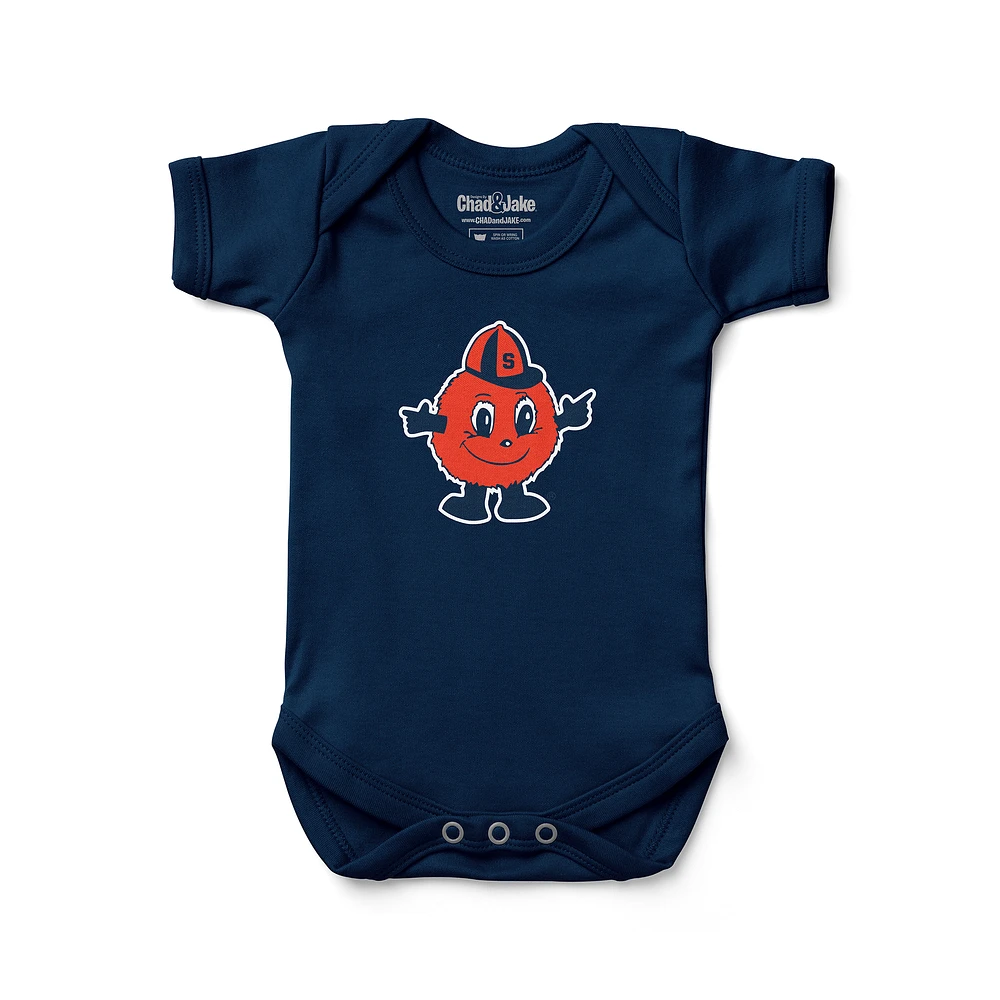 Infant Chad & Jake Navy Syracuse Orange Bodysuit