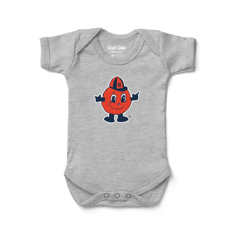 Infant Chad & Jake Heather Gray Syracuse Orange Bodysuit