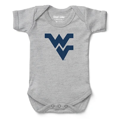 Infant Chad & Jake Heather Gray West Virginia Mountaineers Bodysuit