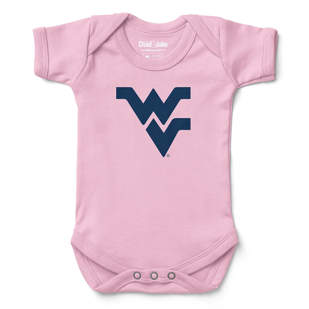 Infant Chad & Jake Light Pink West Virginia Mountaineers Bodysuit