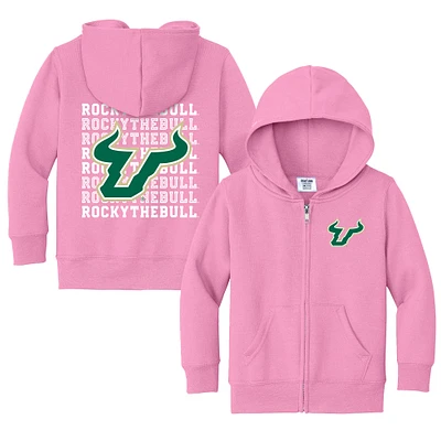 Toddler Chad & Jake Pink South Florida Bulls Retro Full-Zip Hoodie
