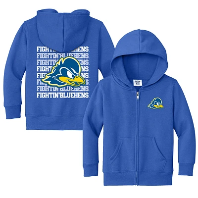 Toddler Chad & Jake Royal Delaware Fightin' Blue Hens Retro Full-Zip Hoodie