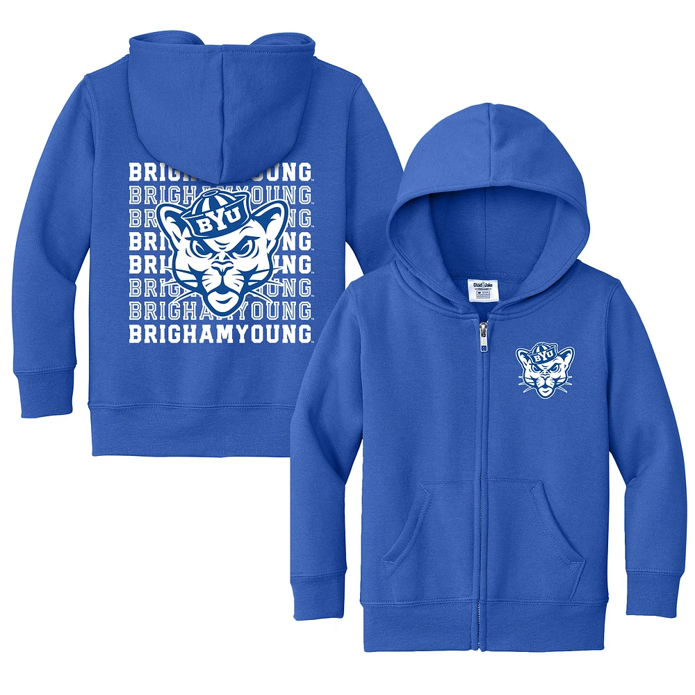 Toddler Chad & Jake Royal BYU Cougars Retro Full-Zip Hoodie