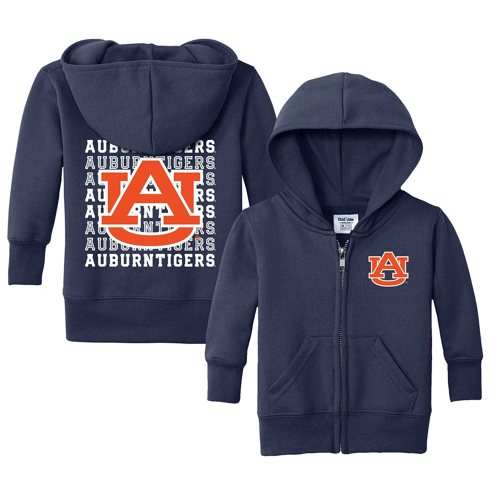 Infant Chad & Jake Navy Auburn Tigers Retro Full-Zip Hoodie
