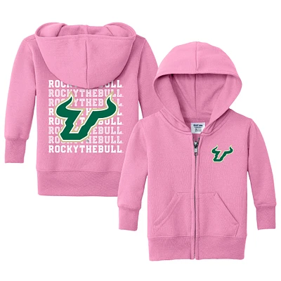 Infant Chad & Jake Pink South Florida Bulls Retro Full-Zip Hoodie