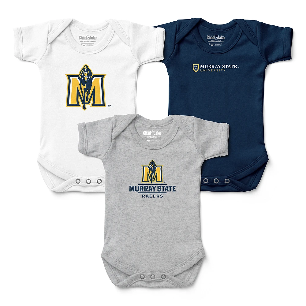 Infant Chad & Jake Murray State Racers Three-Pack Bodysuit Set
