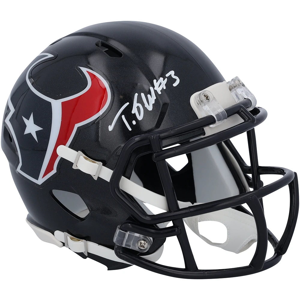 Tank Dell Houston Texans Autographed 2024 Speed Mini Helmet