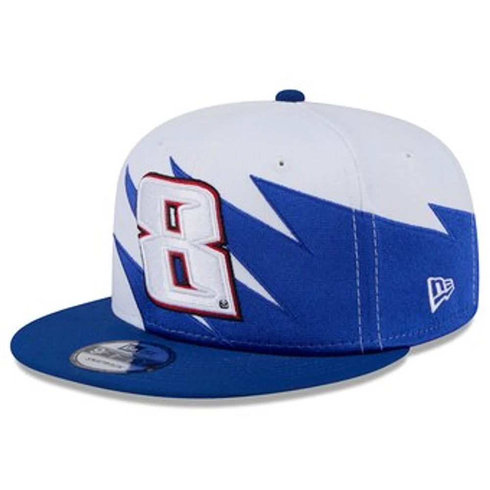 Men's New Era Blue Kyle Busch Jagged 9FIFTY Snapback Hat
